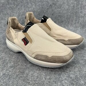 Stone Haven By Soldini‎ Beige Sneakers Womens 6.5 Made In Italy Slip On Comfort
